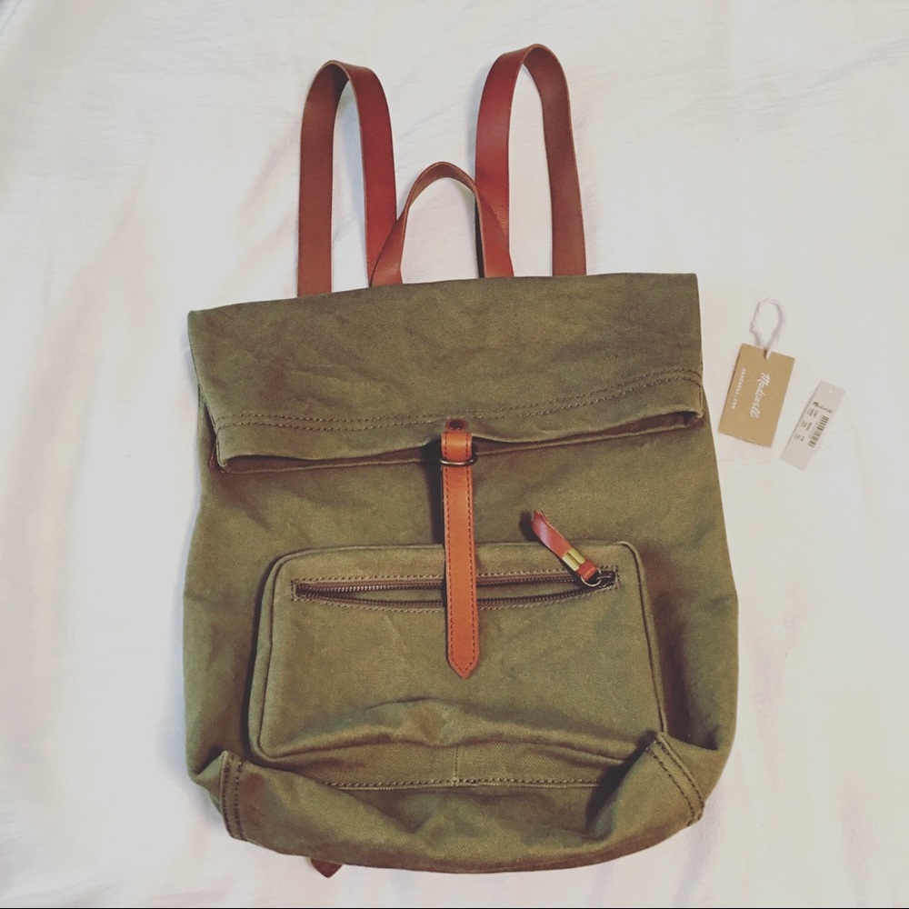 Madewell The Canvas Foldover Backpack